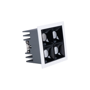 Downlight LED cuadrado empotrable 8W - Blanco - 4 Focos - UGR18 - CRI90 - Chip OSRAM (6)