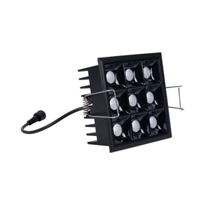 Downlight LED cuadrado empotrable 18W - 9 Focos - UGR18 - CRI90 - Chip OSRAM - Barcelona Led-