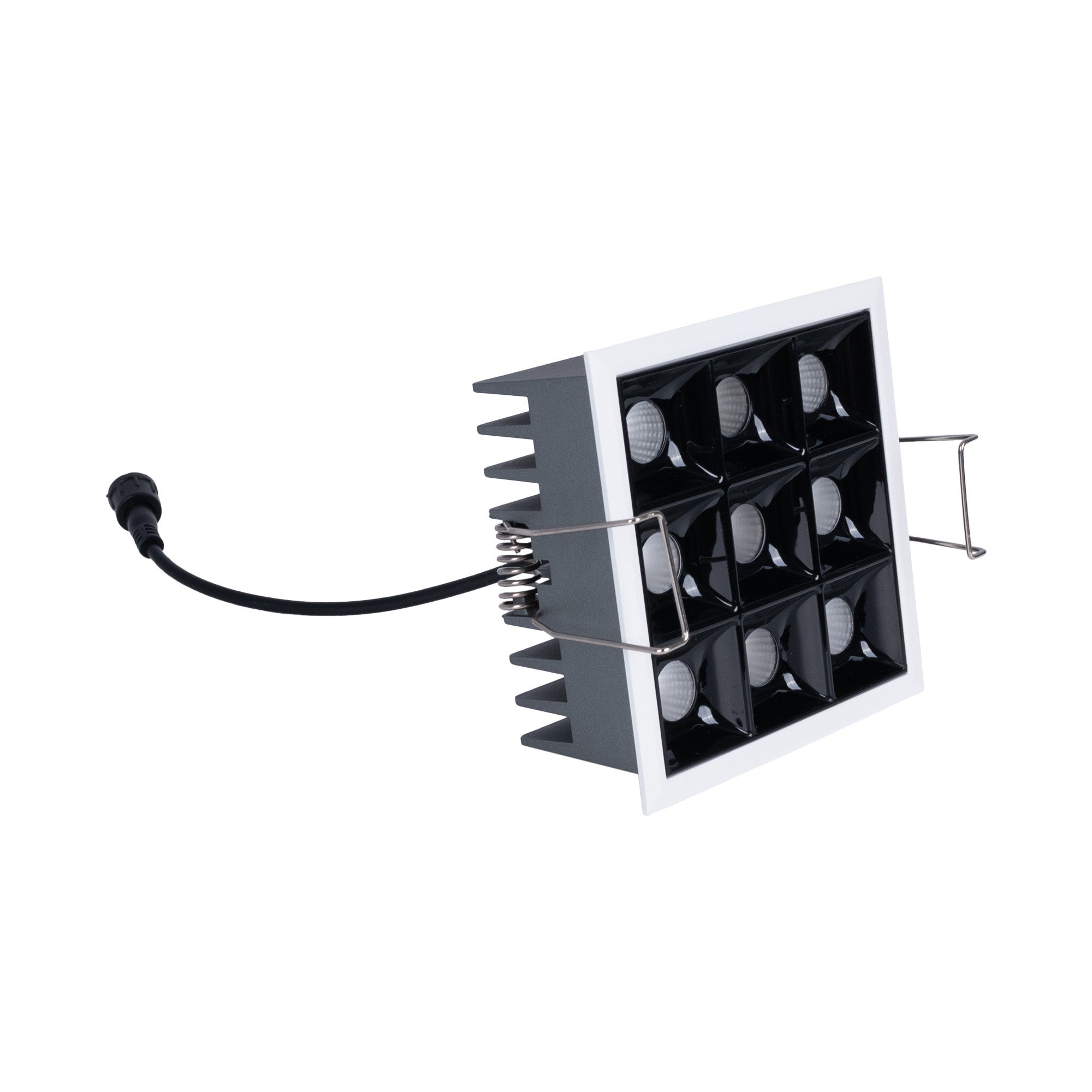 Downlight LED cuadrado empotrable 18W - 9 Focos - UGR18 - CRI90 - Chip OSRAM (1)