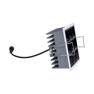 Downlight LED Empotrable Cuadrado Antideslumbrante - Marco Blanco - 18W - 9 Focos - UGR18 - CRI90 - Chip OSRAM (19)
