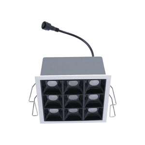 Downlight LED cuadrado empotrable 18W - 9 Focos - UGR18 - CRI90 - Chip OSRAM (13)