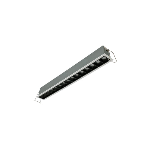 Faretto lineare LED da incasso 30W - UGR18 - CRI90 - Chip OSRAM