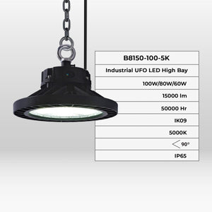 Campana LED industrial - 100W - PHILIPS Lumileds - Driver LIFUD - 5000K - IP65 - 7 años garantía - Barcelona Led-