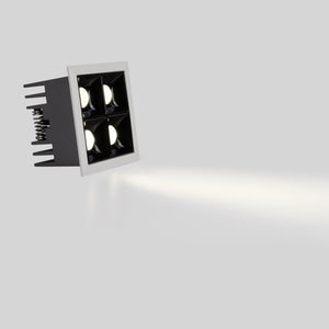 Downlight LED cuadrado empotrable 8W - Blanco - 4 Focos - UGR18 - CRI90 - Chip OSRAM (9)