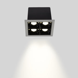 Downlight LED cuadrado empotrable 8W - Blanco - 4 Focos - UGR18 - CRI90 - Chip OSRAM (8)
