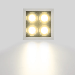 Downlight LED cuadrado empotrable 8W - Blanco - 4 Focos - UGR18 - CRI90 - Chip OSRAM (7)