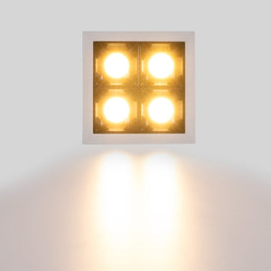 Downlight LED cuadrado empotrable 8W - Blanco - 4 Focos - UGR18 - CRI90 - Chip OSRAM (11)