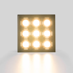 Downlight LED cuadrado empotrable 18W - 9 Focos - UGR18 - CRI90 - Chip OSRAM - Barcelona Led-