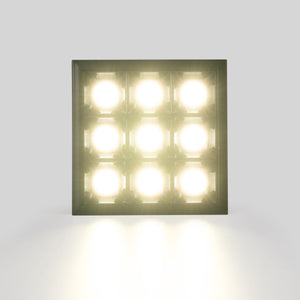 Downlight LED cuadrado empotrable 18W - 9 Focos - UGR18 - CRI90 - Chip OSRAM (16)