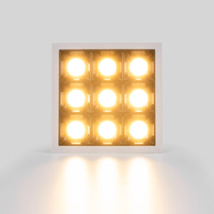 Downlight LED cuadrado empotrable 18W - 9 Focos - UGR18 - CRI90 - Chip OSRAM (5)