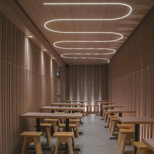 Funda de silicona flexible para convertir tira LED a neón - 16x16mm - 5 metros - PCB hasta 10mm - Curvatura horizontal (12)