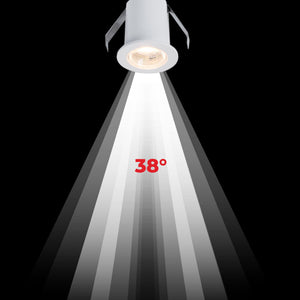 Downlight LED empotrable circular 2W - Chip Osram - UGR18 - Corte Ø 25mm - Blanco (12)