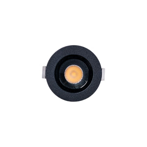 Downlight LED empotrable circular 2W - Chip Osram - UGR18 - Corte Ø 25mm - Negro (3)