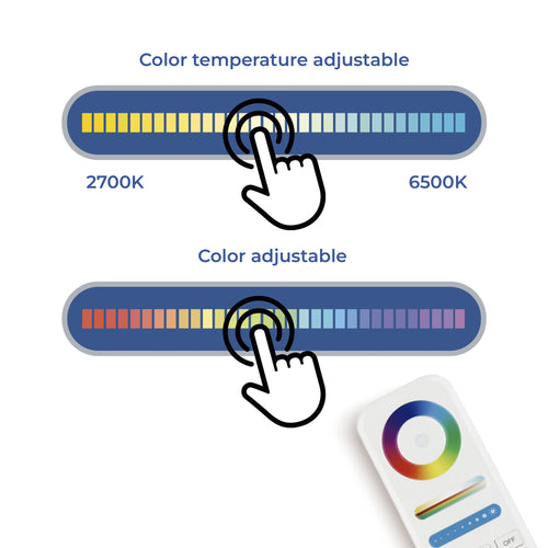 Magnetic linear track light - RGB + CCT - 24W - Mi Light - White
