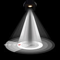 Recessed square LED downlight - 2W - Osram Chip - UGR18 - Cutout Ø 25mm - Black 4