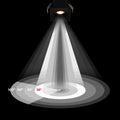 Downlight LED empotrable cuadrado 2W - Chip Osram - UGR18 - Corte Ø 25mm - Negro 3