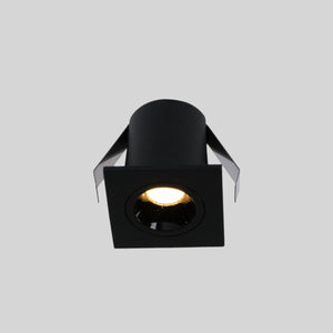 Downlight LED empotrable cuadrado 2W - Chip Osram - UGR18 - Corte Ø 25mm - Negro - Barcelona Led-
