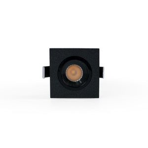 Downlight LED empotrable cuadrado 2W - Chip Osram - UGR18 - Corte Ø 25mm - Negro - Barcelona Led-
