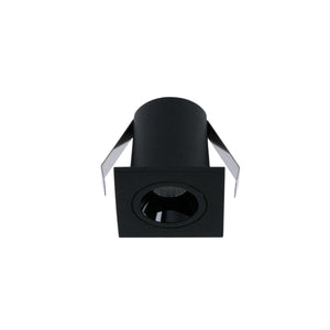 Downlight LED empotrable cuadrado 2W - Chip Osram - UGR18 - Corte Ø 25mm - Negro (18)