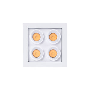 Downlight LED empotrable cuadrado 8W - Chip Osram - UGR18 - Corte 48 x 48 mm - Negro (40)