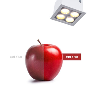 Downlight LED empotrable cuadrado 8W - Chip Osram - UGR18 - Corte 48 x 48 mm - Barcelona Led-