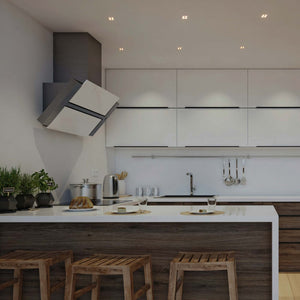 Downlight LED empotrable cuadrado 8W - Chip Osram - UGR18 - Corte 48 x 48 mm - Negro (45)