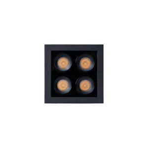Downlight LED empotrable cuadrado 8W - Chip Osram - UGR18 - Corte 48 x 48 mm - Negro (15)
