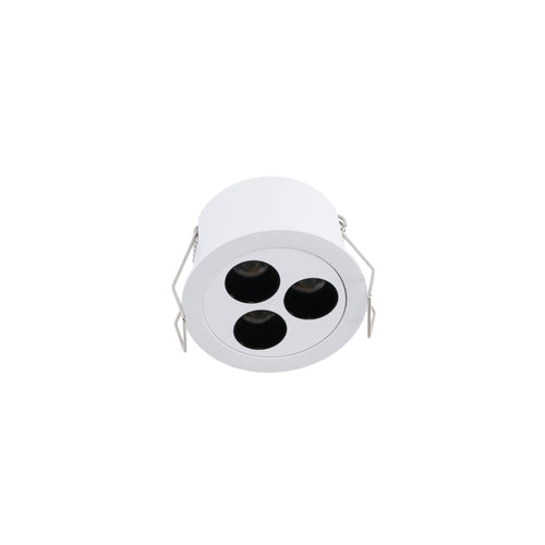 Recessed round LED downlight - 6W - UGR18 - Cutout Ø 55mm - White