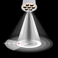 Recessed round LED downlight - 12W - UGR18 - Cutout Ø 70mm - White 5