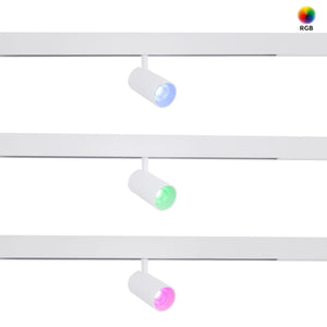 Foco LED para carril magnético RGB + CCT - 48V - 6W - Mi Light - Barcelona Led-