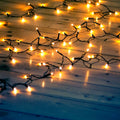 Tenda luminosa LED - 1,5 m x 90 cm - 100 luci - Bianco caldo 3