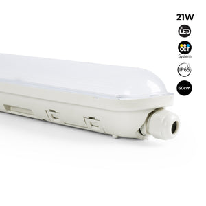 Pantalla estanca LED lineal enlazable CCT - 60cm - 21W - IP65 (18)