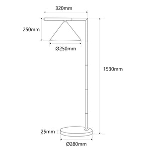 Lámpara de pie de diseño "MISSY" - E27 (14)