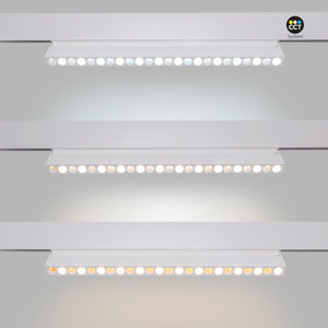 Luminaria lineal orientable para carril magnético CCT - 20W - UGR18 - Mi Light - Barcelona Led-