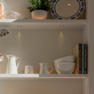 Downlight LED empotrable cuadrado 2W - Chip Osram - UGR18 - Corte Ø 25mm - Negro (20)