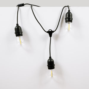 Guirnalda solar exterior - 15 Bombillas LED filamento E27 - IP44 - 10 metros - Barcelona Led-