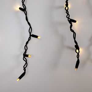 Cortina de luces LED - 1,5m x 90cm - 100 luces - Blanco cálido (4)