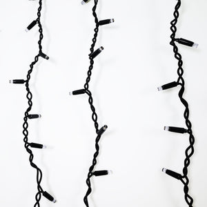 Cortina de luces LED - 1,5m x 90cm - 100 luces - Blanco cálido (5)