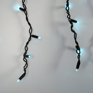 Cortina de luces LED - 1,5m x 90cm - 100 luces - Blanco frío (3)