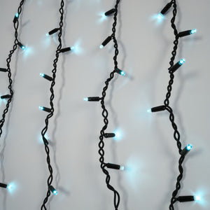 Cortina de luces LED - 1,5m x 90cm - 100 luces - Blanco frío - Barcelona Led-