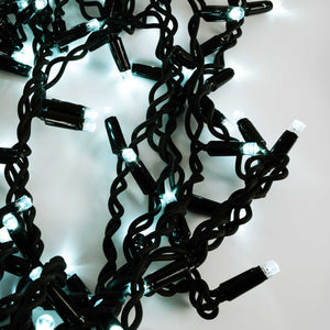 Cortina de luces LED - 1,5m x 90cm - 100 luces - Blanco frío (6)