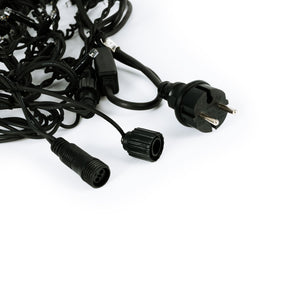 Cortina de luces LED - 1,5m x 90cm - 100 luces - Blanco frío (12)