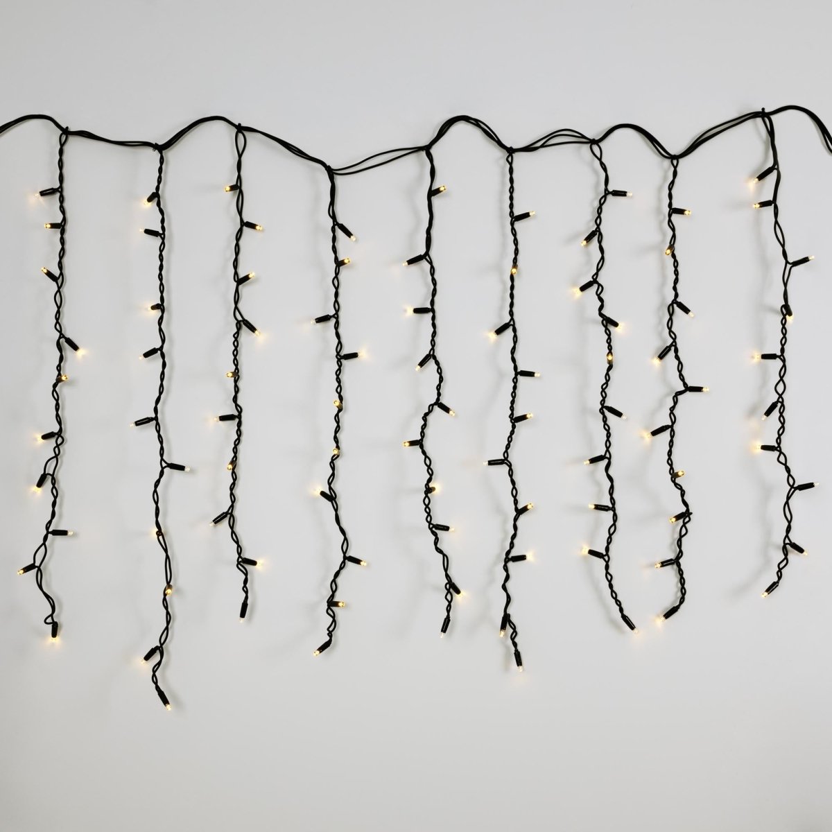 Cortina de luces LED - 1,5m x 90cm - 100 luces - Blanco cálido - Barcelona Led-