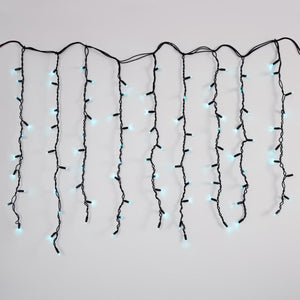 Cortina de luces LED - 1,5m x 90cm - 100 luces - Blanco frío - Barcelona Led-