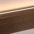 Wooden linear wall light