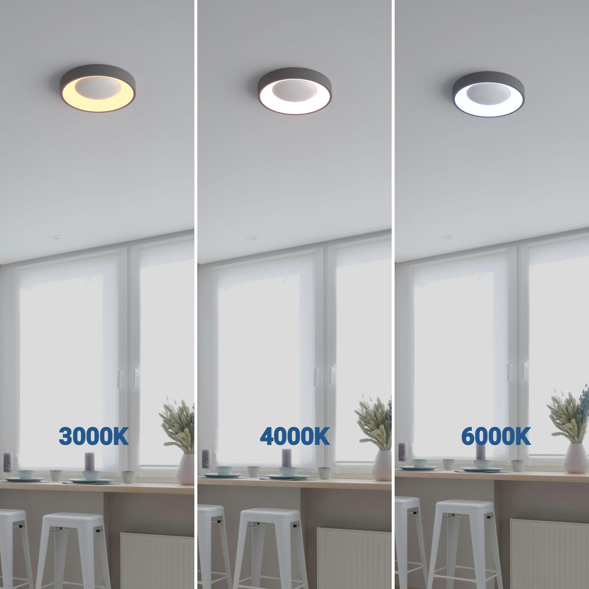 Plafón LED techo 30W - CCT - Driver Philips - ø40cm - IP20 (1)