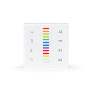 Panel de control táctil "Sunricher" - 4 zonas - RGB - Perfect RF