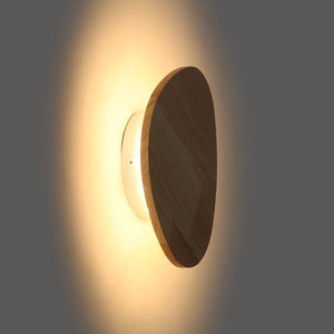 Aplique de pared madera "Eclipse 3" 8W - Luz cálida - Barcelona Led-Decoración