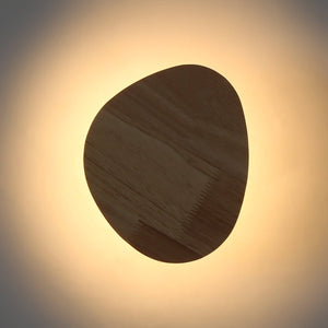 Aplique de pared madera "Eclipse 3" 8W - Luz cálida - Barcelona Led-Decoración