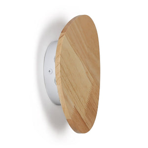 Aplique de pared interior de madera "Eclipse 3" 12W - Luz cálida - Barcelona Led-Decoración